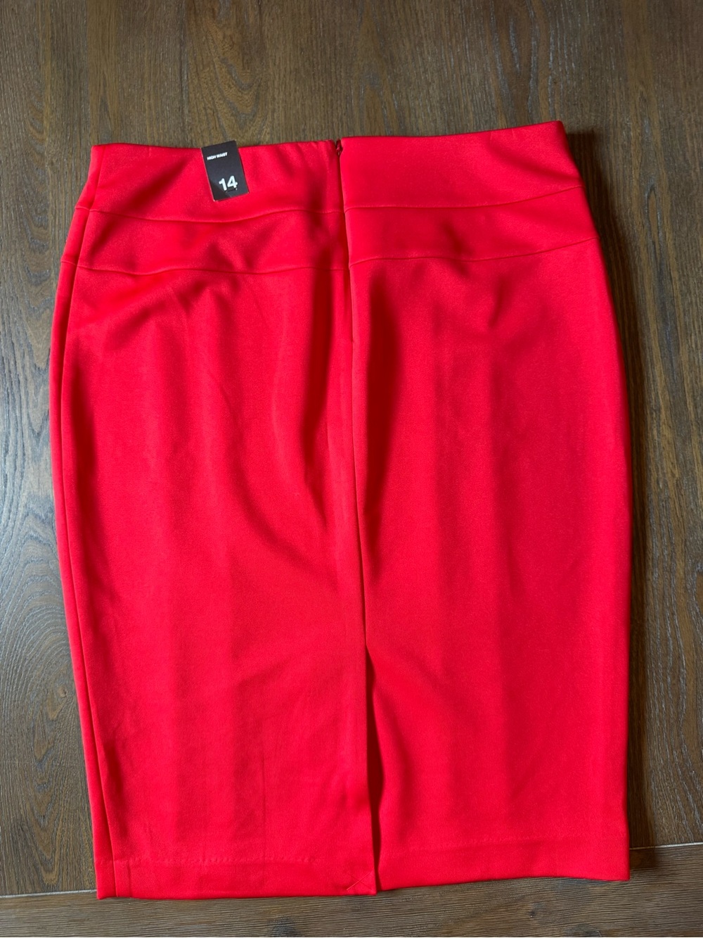 The Limited Red Pencil Skirt - Sleek High-Waist Style